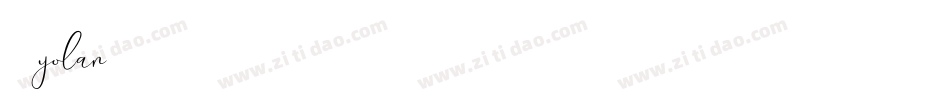悦黑 yolan字体转换
